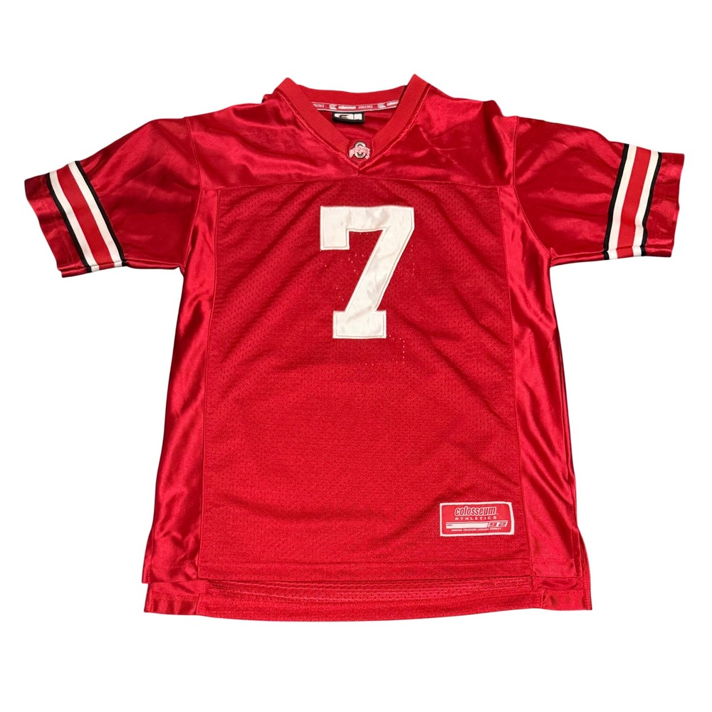 Colosseum Ohio State Buckeyes Jersey Youth XL Red Stitched Number 7 Football